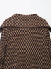 Women Vintage Plaid Knitted Cardigans Coats Long Sleeve Lapel Buttons Sweater Jackets Spring Casual Office Lady Outwear