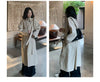 Autumn Simple Style Korean Long Stand-up Collar White Trench Coat Women's Trench