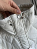 Quilted coat for women Quilted Jacket With Ties beige drawstring high neck pocket clip cotton jacket for women