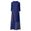 Pleated Long Sleeved Turtleneck Solid Painted Dress Women Designer Elegant Loose Plus Size Clothing