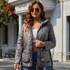 Spring Women Parkas Plus Size Short Grey Padded Down Coats Hooded Women's Jacket Outerwear Quilted AM-10075