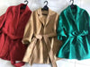 Autumn Women Elegant Double-sided Long Sleeve Solid Color Cardigan Cashmere Soft Coat Female 2W402