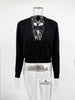Knit Fluffy Cardigan Sweater Women's Ribbed Long Sleeve V-Neck Fluffy Elegant jacket Coat Female Knitwear Cardigan