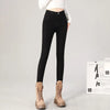 Women's Slim Skinny Jeans Comfortable Stretch Casual Solid Colours Pencil Pants Female Black Denim Trousers