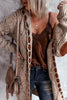 Vintage Women Oversized Hooded Long Cardigan Knitted Sweater Jumper Sweaters Knitted Plaid Casual Brown Coat Jersey Mujer Jacket