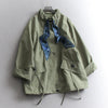 Safari Style Flowing Stand Collar Scarf Ribbons Long Sleeves Top Autumn Korean Style Solid Color Women's Coats