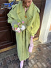 Casual Stand Collar Lace Up Trench Coat Women Chic Full Sleeve Single Breasted Windbreaker Lady Commute Daily Outwear