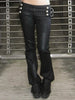 Double-Breasted Decoration Pants Women Metal Ring Tassel Elastic Waist Autumn Street Daily Hottie Bell-Bottom