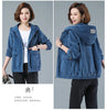 Corduroy Short Coat 5XL Women's Spring Autumn Korean Loose Solid Hooded Jacket Casual Female Zipper Coat Tops