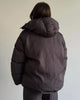 Striped Cotton Jacket Two‑piece Set Women Hooded Zip‑up Coat Wide‑leg Pants Suit Autumn Winter Daily Commute Outfit
