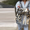Jacquard Fringe Belted Wrap Knit Cardigan Lapel All Over Pattern Raw Fringe Autumn Winter Commute Lady Women Casual Coat