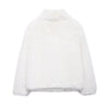Autumn Winter Faux Fur Coat For Women Elegant Solid Button Long Sleeve Jacket Female Streetwear Warm Outerwear