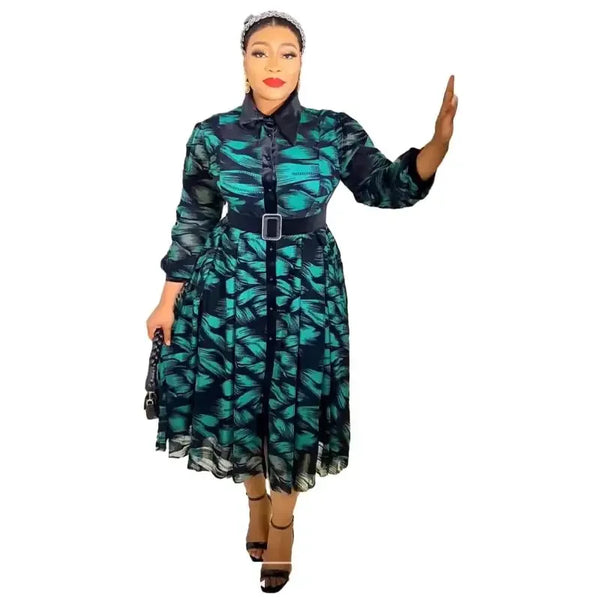 Elegant African Dresses for Women Autumn Africa Clothing Plus Size Wedding Party Long Dress Dashiki Ankara Outfits Robe