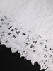 Elegant Lace Dress Irregualr Length Wedding Guest Bridal Shower for Bride Midi O Neck Hollow Out Women Classy Business Party