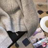 2026Autumn Winter knitted Cardigan Sweater Women Long-Sleeved Zipper High Neck Coat Female Loose Sweater Ladies Tops