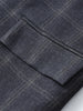 Women Irregular Plaid Blazer Jacket Stand Collar Full Sleeve Split Loose Short Jackets Lady Daily Commute Outwears
