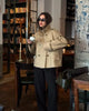 Two-color Retro Short Trench Coat Classic Women's Short Trench Coat With Epaulettes is Suitable For Elegant Wais