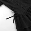 American Gothic Dark Y2K Vintage Dress Women Aesthetic Streetwear Harajuku Grunge Lace Patchwork High Waist Bow Party Dress