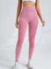 Women High Waist Seamless Yoga Pants Letter Sand Washed Hip Lifting Tight Waist Exercise Outdoor Sports Leggings
