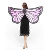 1pc Womens Butterfly Wings Polyester Butterfly Cape for Stage Dress-up Shawl Cloak Fancy Dress Costume 150x70cm