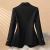 Spring Autumn Professional Jacket Women's Outerwear Chic Slim Long Sleeve Office Blazer Tops
