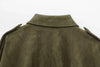 Fall Winter Women's Bomber Jacket Lapel Long Sleeve Zipper Suede Jacket Women High Street Jackets Coats Outerwears