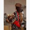 Women Deer Spot Print Faux Fur Cropped Jacket Stand Collar Dark Fur Cuff Button Up Short Coat Vintage Winter Street Outerwear