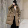 Women 90% White Duck Down Jacket With Hooded Loose Oversize Long Puffer Coat Autumn Winter Warm Outwear Female Parkas