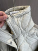 Quilted coat for women Quilted Jacket With Ties beige drawstring high neck pocket clip cotton jacket for women