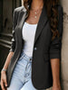 Women's Blazer – Slim Fit Short Design Jacket, Office Casual Workwear for Petite