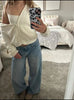 Twisted Flower Knitted Cardigan Sweater Women Autumn Long Sleeve Hooded Zipper Short Coat Streetwear Sweaters Y2K Tops