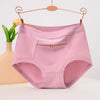 Cotton Women's Anti-theft Underwear With Pockets Medium High Waist Zipper Middle-aged Mother Grandmother Triangle Pants
