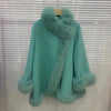 Real Fur Coat Winter Jacket Women Natural Fox Fur Collar Warm Cashmere Wool Woolen Ladies Outerwear Streetwear