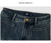 Women Jeans Panel Raw Hem Flare Leg Retro Street Style Slim Long Denim Pants Spring Urban Daily Wear