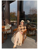 Winter Long Wool & Blends Coat for Women Chic Elegant Womans Clothing Skirted Woolen Overcoat