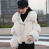 Winter Imitation Fox Fur Short Young Coat Temperament Motorcycle style fur Coats Warm Female Parkas