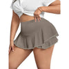 Size 1XL-5XL Women's Skirts Sexy Pleated Home Skirts Skirts with leggings Solid color skirts
