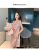 Spring Autumn Suit Dress Women 2 Piece Set Women Jacquard Dress Beading Straight Pencil Dress Short Jacket for Women Suits