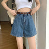 Casual Blue Denim Shorts for Women Stylish Streetwear Loose Comfortable Short Jeans Classic Versatile Everyday Jean Shorts