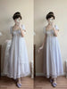 Handmade Regency Empire Waist Lolita Gown Women Green Beaded Lace Formal Dress French Elegant Party Outfit Chic Retro