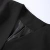 Elegant V-neck Blazers Coat Pants Set Women Solid Single Button Suit Coats Straight Long Trousers Spring Office Lady Outfit