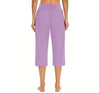 Casual Loose Elastic Pocket Pure Color Women's Seven-Foot Pants Simple Design Comfortable Fit Long Trousers