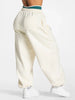Contrastline Wide Leg Joggers Women Cotton Running Trousers Mid Waist Casual Loose Sports Yoga Pants With Back Pocket