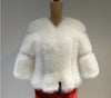 Women Imitation Fur Coat Short Slim Splicing Outwear Thicken Warm Jacket Temperament Casual Out coat Solid Color