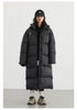 Women Down Coats Long Thick Warm Down Jackets Overcoat White Duck Down Loose Casual Jacket Autumn Winter