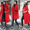 Winter Jacket Women's Parkas Thick Warm Fur Lining Long Parka Female Hooded Fleece Padded Coat Distachable Outwear 5XL