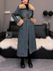 Women's Lamb's Wool Patchwork Cowboys Cotton Coat Jacket Winter Long Overcoat Coat Comfort Winter Coat Women