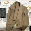 Black Cropped Blazers Woman All-match Notched Collar Crop Jacket Women Korean Chic Single Button Suit Coat