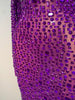 Sparkly Rhinstones Long Sleeve Elegant Party Dress Women Performance Stage Outfit Evening Birthday Prom Gown