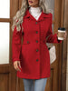 Autumn/Winter Women's Casual Coat Flattering Loose-Fit Notched Lapel Single-Row Multi-Button Mid-Length Wool Blazer